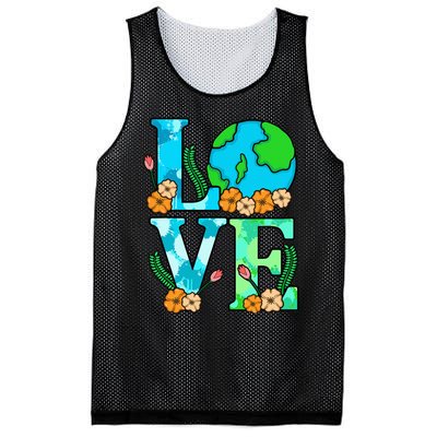 Love Earth Planet Save Earth's Day Graphic Mesh Reversible Basketball Jersey Tank