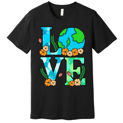 Love Earth Planet Save Earth's Day Graphic Premium T-Shirt