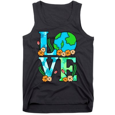 Love Earth Planet Save Earth's Day Graphic Tank Top