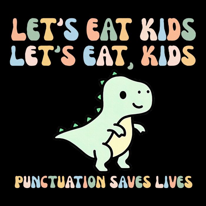 Lets Eat Punctuation Saves Live Cooling Performance Crew T-Shirt