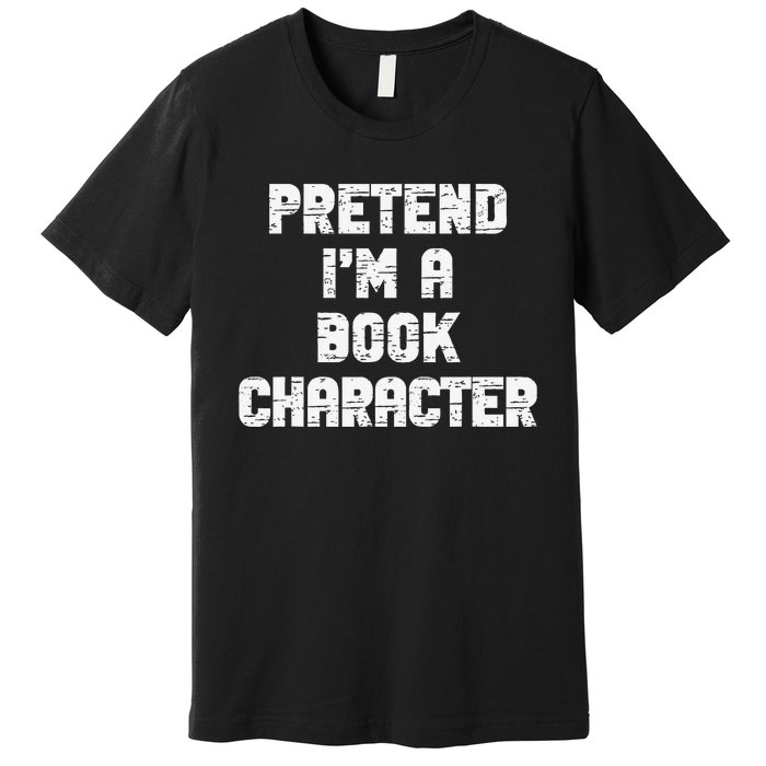 Lazy Easy Pretend IM Book Character Party Halloween Premium T-Shirt