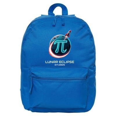 Lunar Eclipse Pi Day 2025 Rocket Launch Gift 16 in Basic Backpack