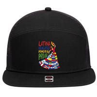 Latina Educated Powerful Proud Empowerment Poderosa 7 Panel Mesh Trucker Snapback Hat