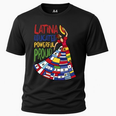 Latina Educated Powerful Proud Empowerment Poderosa Performance Shirt