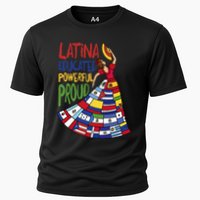 Latina Educated Powerful Proud Empowerment Poderosa Cooling Performance Crew T-Shirt