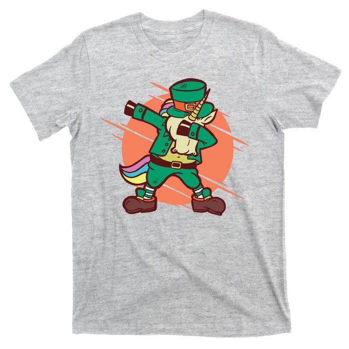 Leprechaun Dabbing Unicorn T-Shirt