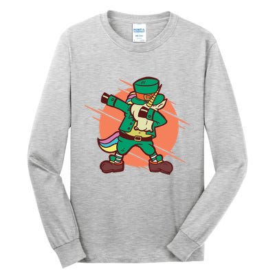 Leprechaun Dabbing Unicorn Tall Long Sleeve T-Shirt