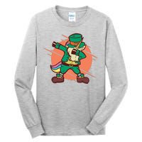 Leprechaun Dabbing Unicorn Tall Long Sleeve T-Shirt