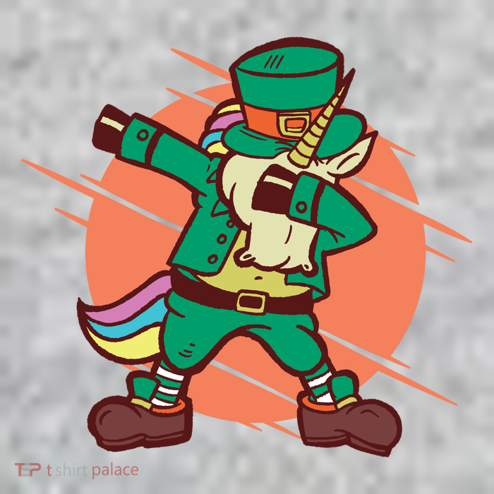 Leprechaun Dabbing Unicorn Premium T-Shirt