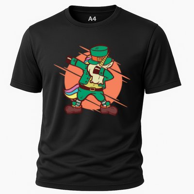 Leprechaun Dabbing Unicorn Performance Shirt