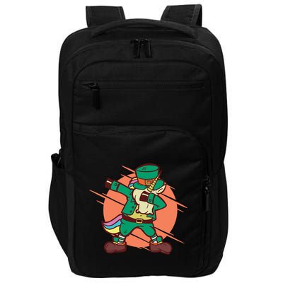 Leprechaun Dabbing Unicorn Impact Tech Backpack