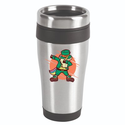 Leprechaun Dabbing Unicorn 16oz Travel Tumbler