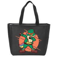 Leprechaun Dabbing Unicorn Zip Tote Bag