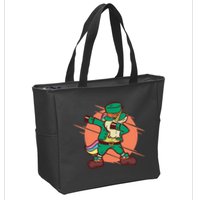 Leprechaun Dabbing Unicorn Zip Tote Bag
