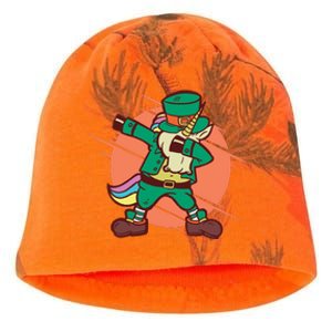 Leprechaun Dabbing Unicorn Kati - Camo Knit Beanie