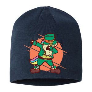 Leprechaun Dabbing Unicorn Sustainable Beanie