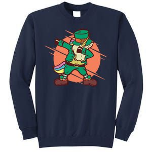 Leprechaun Dabbing Unicorn Tall Sweatshirt