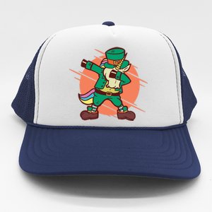 Leprechaun Dabbing Unicorn Trucker Hat