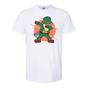 Leprechaun Dabbing Unicorn Softstyle CVC T-Shirt