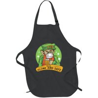 Leprechaun Drink Alone and Safe Funny Facemask Apron