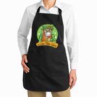 Leprechaun Drink Alone and Safe Funny Facemask Apron
