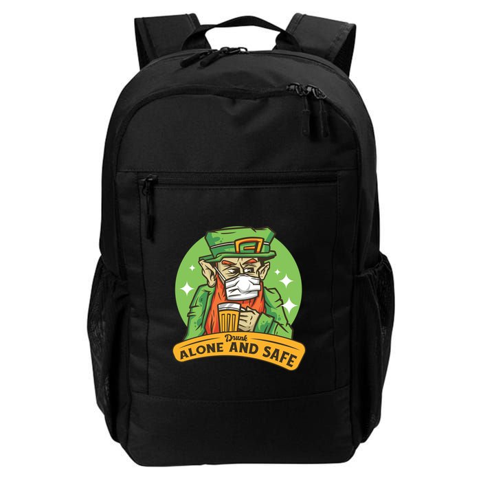 Leprechaun Drink Alone and Safe Funny Facemask Daily Commute Backpack
