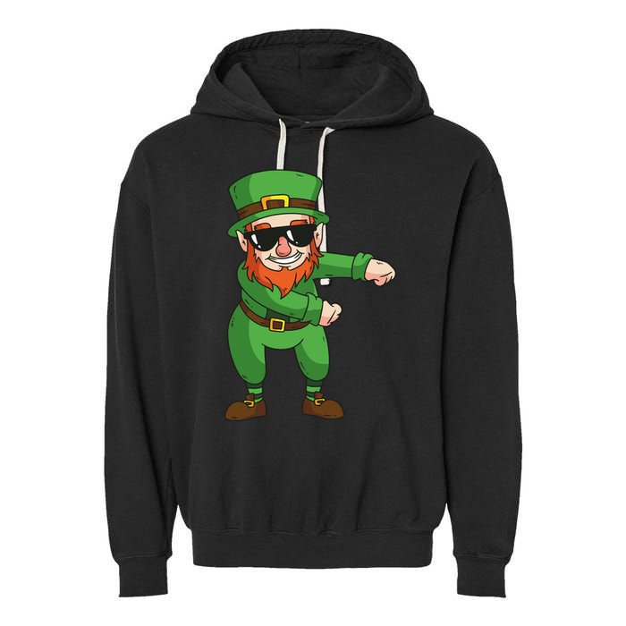 Leprechaun Floss Garment-Dyed Fleece Hoodie