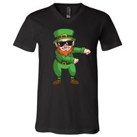 Leprechaun Floss V-Neck T-Shirt