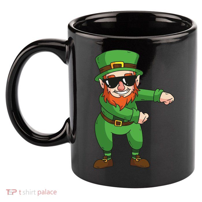 Leprechaun Floss 11oz C Handle Ceramic Mug