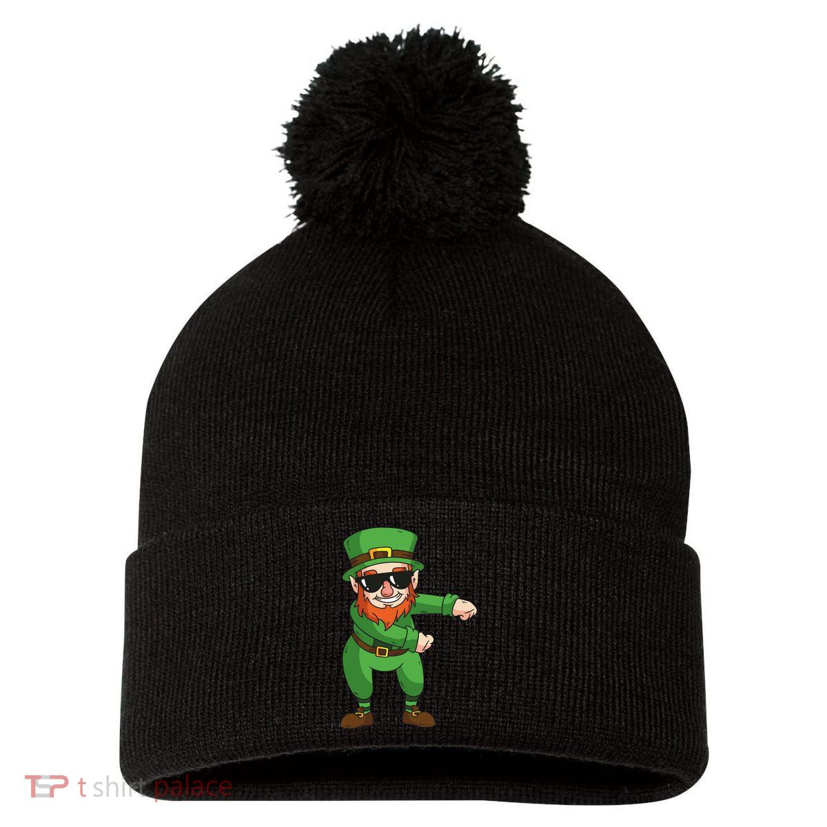 Leprechaun Floss Pom Pom 12in Knit Beanie
