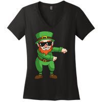 Leprechaun Floss Women's V-Neck T-Shirt