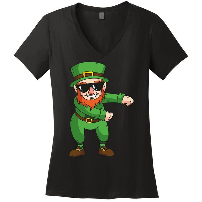 Leprechaun Floss Women's V-Neck T-Shirt