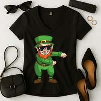 Leprechaun Floss Women's V-Neck T-Shirt