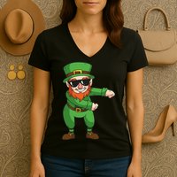 Leprechaun Floss Women's V-Neck T-Shirt