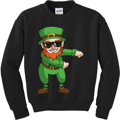 Leprechaun Floss Kids Sweatshirt