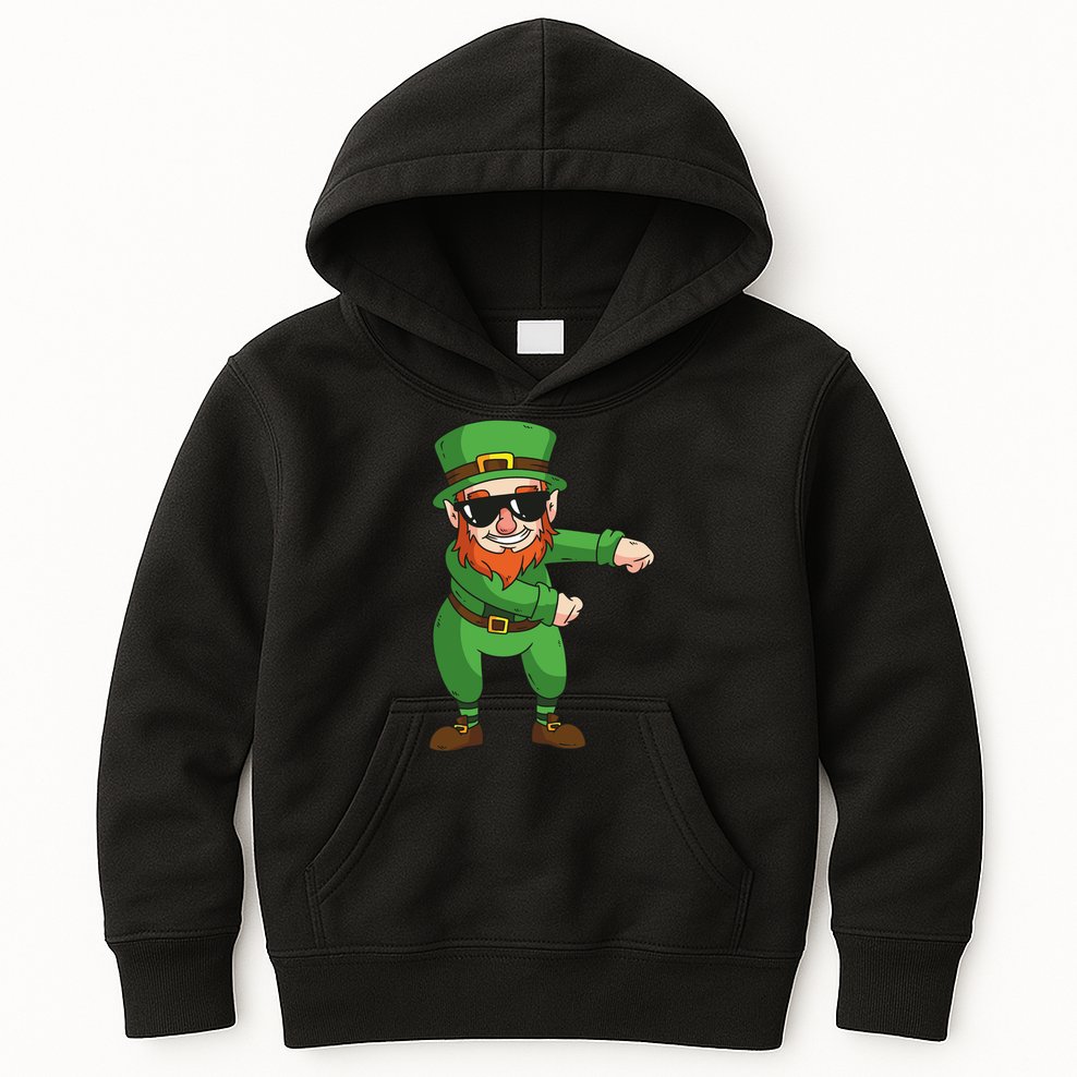 Leprechaun Floss Kids Hoodie