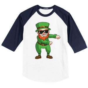 Leprechaun Floss Baseball Sleeve Shirt