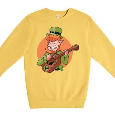 Leprechaun Guitarist Premium Crewneck Sweatshirt