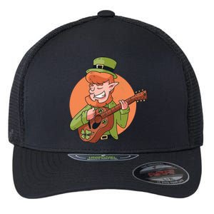 Leprechaun Guitarist Flexfit Unipanel Trucker Cap