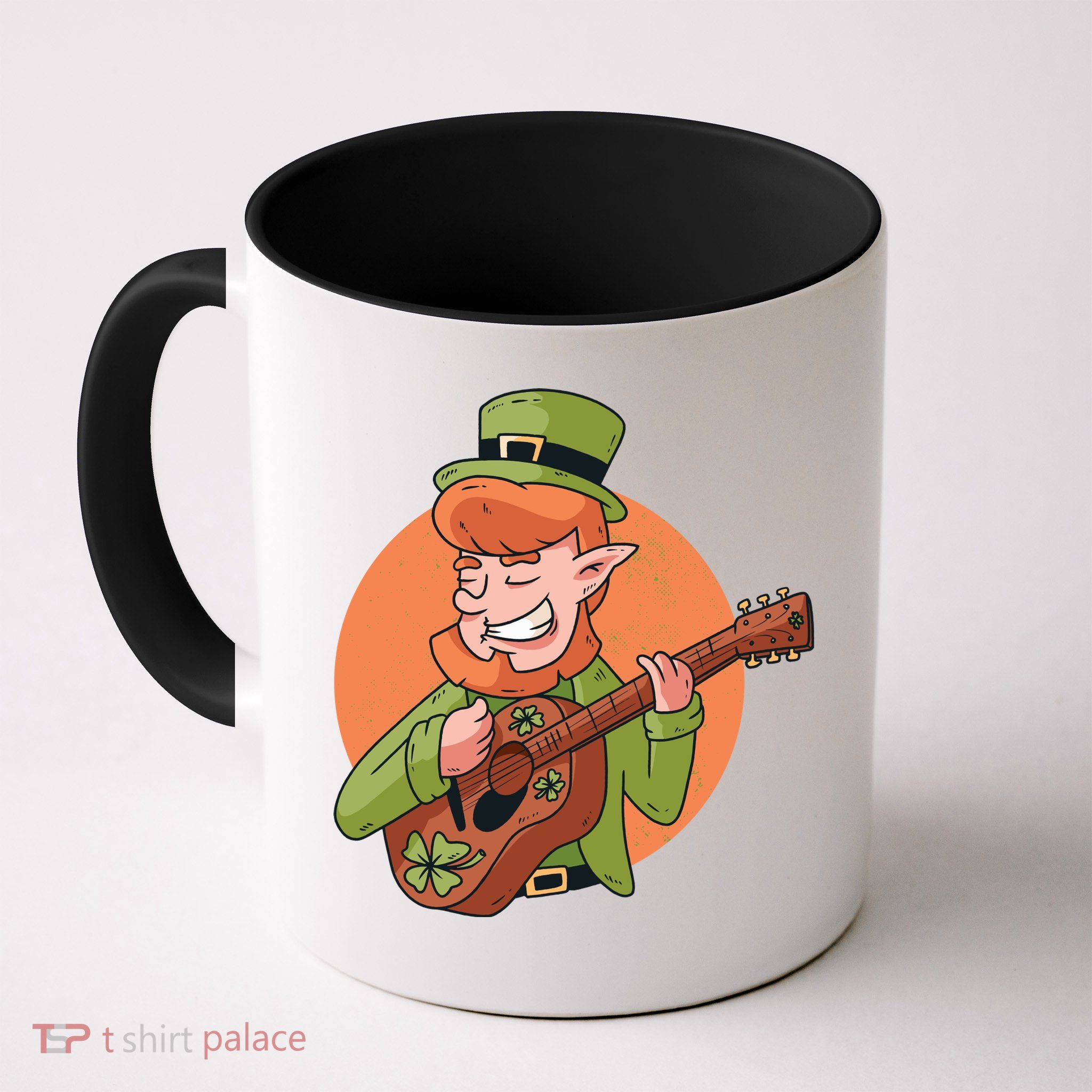 Leprechaun Guitarist Mug