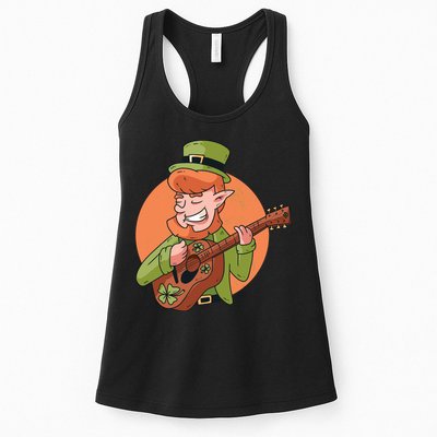 Leprechaun Guitarist Womens Tank Top