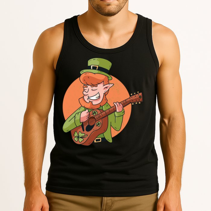 Leprechaun Guitarist Tank Top
