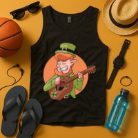 Leprechaun Guitarist Tank Top
