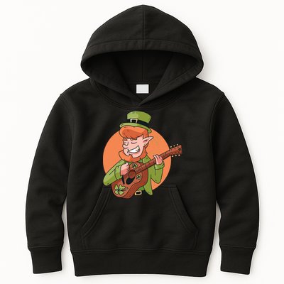 Leprechaun Guitarist Kids Hoodie
