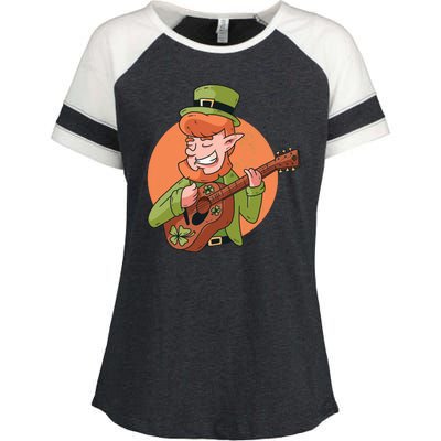 Leprechaun Guitarist Enza Ladies Jersey Colorblock Tee