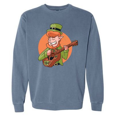 Leprechaun Guitarist Garment-Dyed Sweatshirt