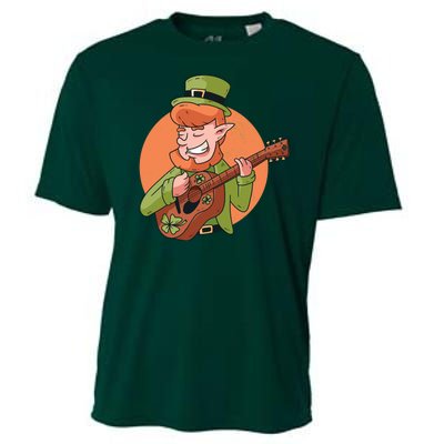 Leprechaun Guitarist Cooling Performance Crew T-Shirt