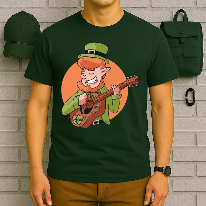 Leprechaun Guitarist T-Shirt