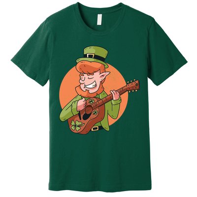 Leprechaun Guitarist Premium T-Shirt