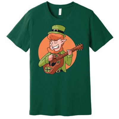 Leprechaun Guitarist Premium T-Shirt